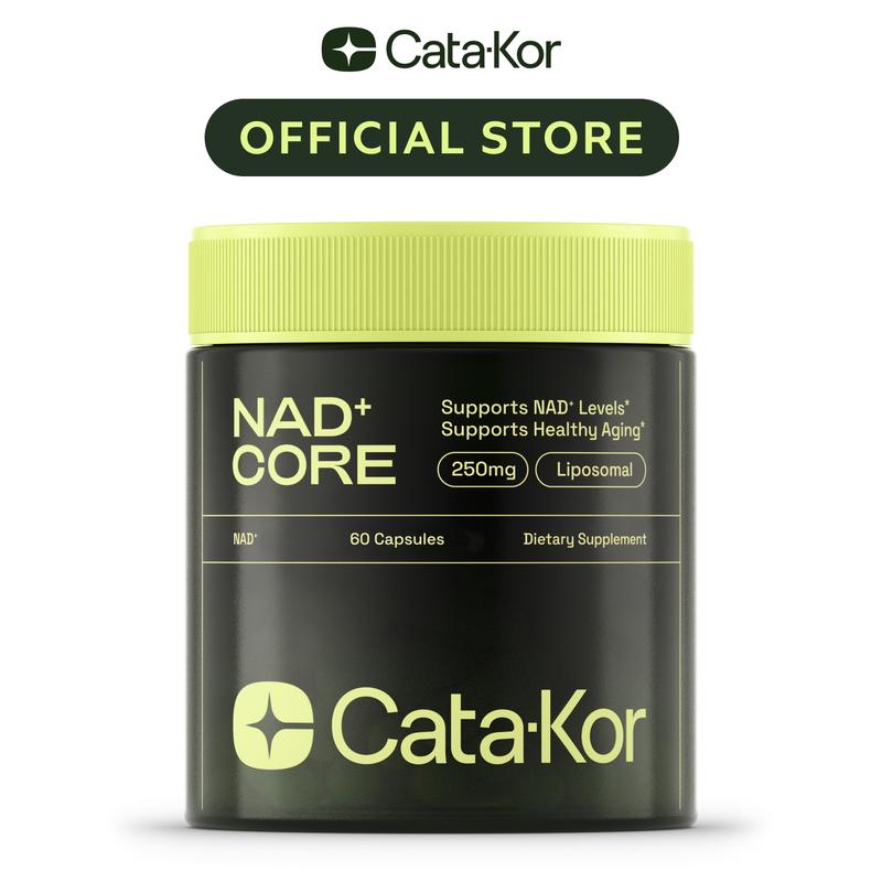 Cata-Kor NAD+ Core - NAD Supplement for Skin Aging Support, Energy, and Focus